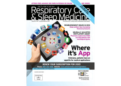 Advance for Respiratory Care and Sleep Medicine, Cover Design and Illustration